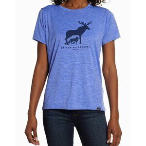 Patagonia Capilene Cool Daily Graphic Shirt Defend Wilderness Animals Nature Tee